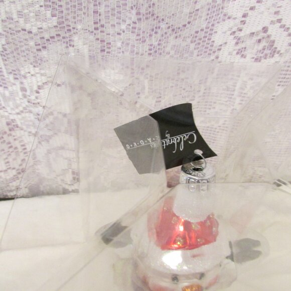 Celebrations By Radko Hand Crafted Glass Snowman Ornament 2012 Purple - Picture 6 of 9